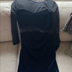 Mesh and Velvet Dress